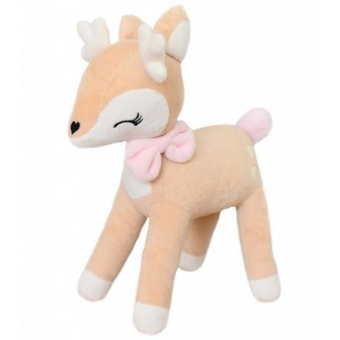 Metoo Plush Deer with pink bow 28cm (MT406)